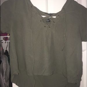 Forever 21 Criss Cross Crop top